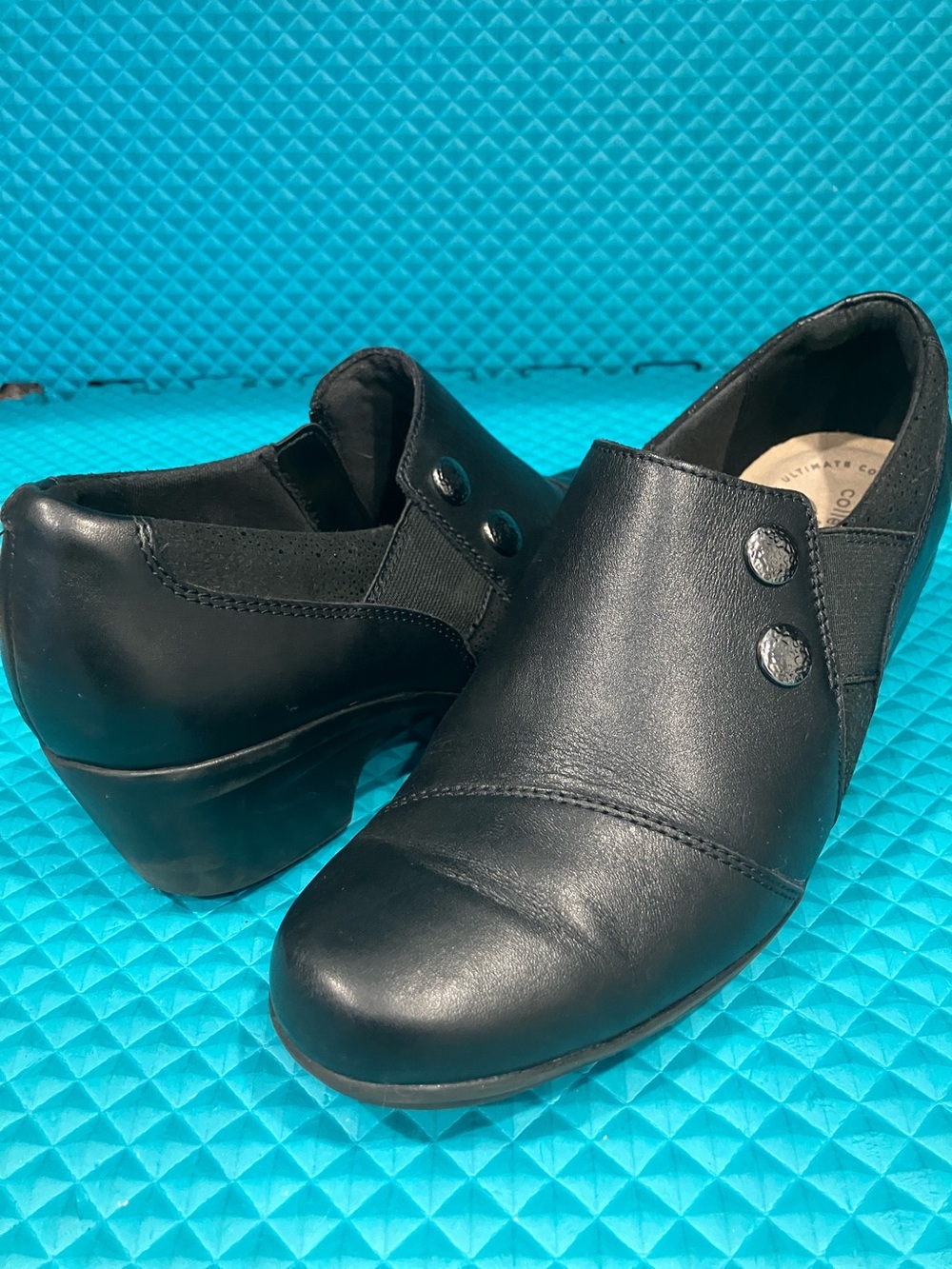 Clarks Emslie Warren women's black leather shoes | 7
